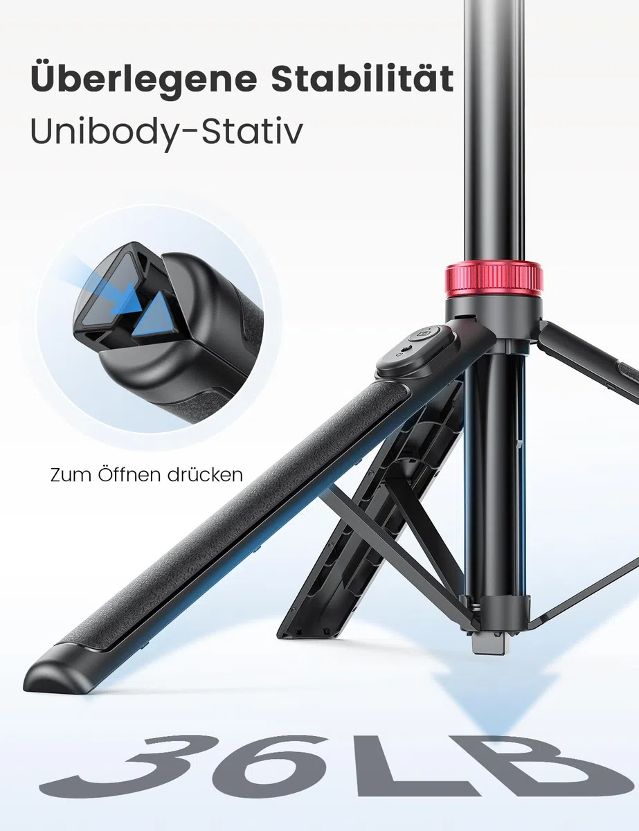 10,2" Dimmbares Ringlicht mit 75 Zoll hohem Aluminium-Stativ, Flimmerfreies LED-Make-up-Licht/Cold-Shoe-Schnellmontagehalterung, Ringlicht für Handy, TikTok/Live-Stream, Videoaufnahmen
