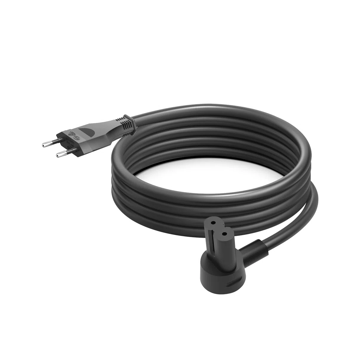 KFD ERA 100 Kabel Stromkabel für Sonos ERA 100 & ERA 300 Smart Speaker Mini Sub Lautsprecher Netzkabel Ersatzkabel Eurostecker Verlängerung Adapter Anschlusskabel (1er-Pack) (2,5 Meter, schwarz)