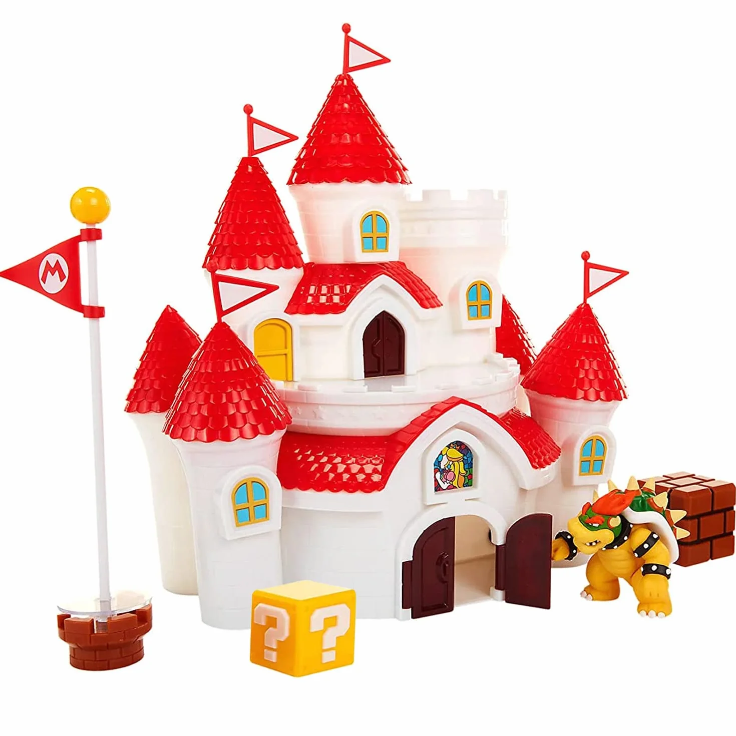 Nintendo Spielset SUPER Mario Bowsers Deluxe Castle mit Figurensounds und vielen interaktiven Teilen & Nintendo - Jakks Mashroom Kingdom Castle Spielset 58541