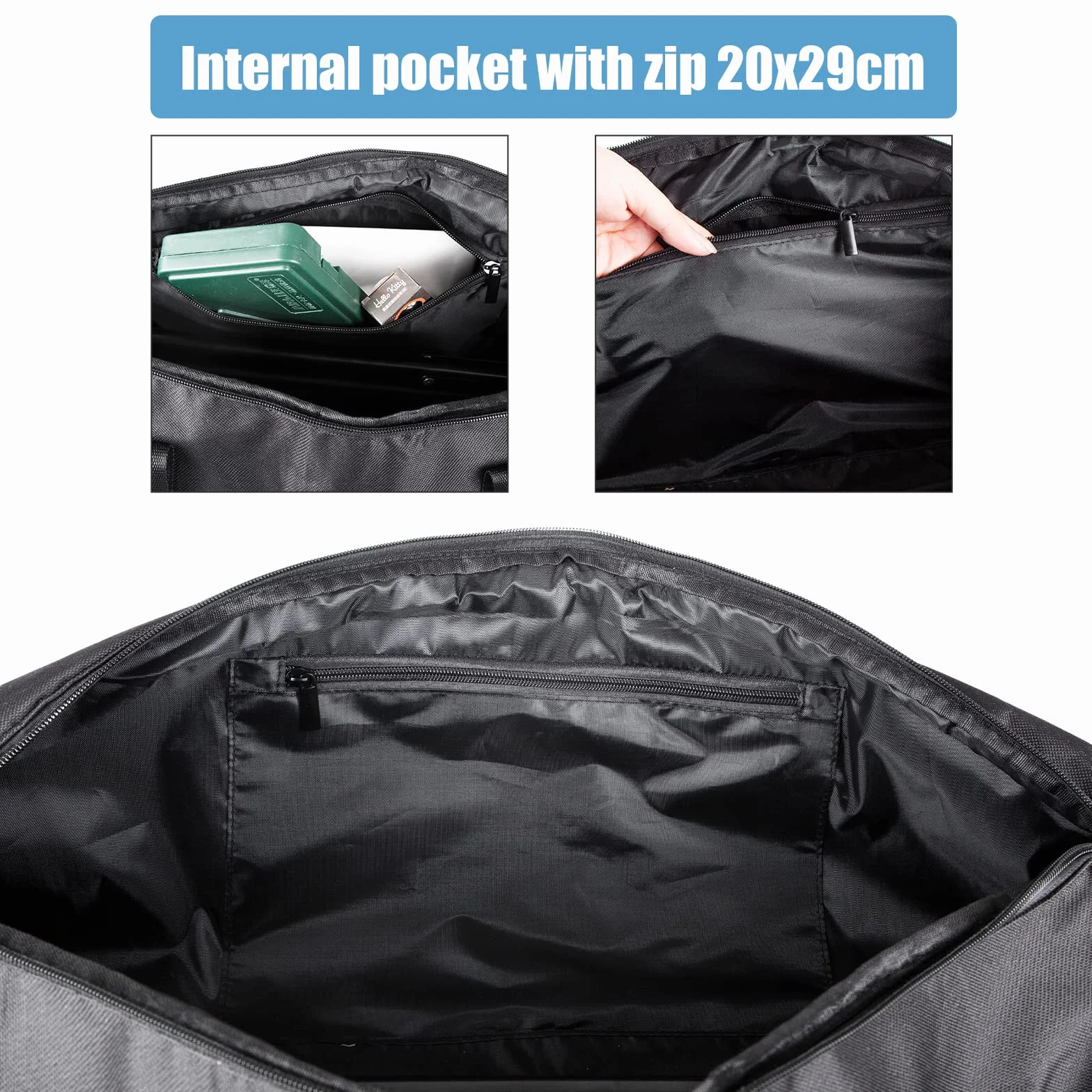 Schwarz Stativtasche Tragetasche, 60 70 80 100 120cm Griff Stativtasche mit Schultergurt, wasserdicht, reißfest, für Lichtständer, Stativ, Studiobeschirm, LED-Licht, Blitz, Angelrutte