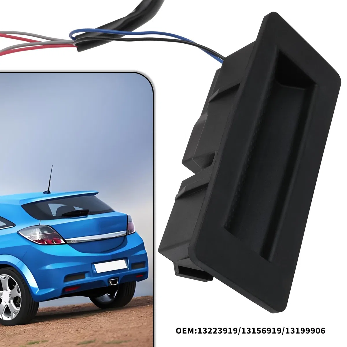 OTOTEC 1-teiliges Ersatzteil für Den Steuerschalter Zur Heckklappenöffnung 13223919 13156919 13199906 Kompatibel mit OPEL Astra H Caravan (2004–2010) Kompatibel mit OPEL Zafira B (2005–2011).
