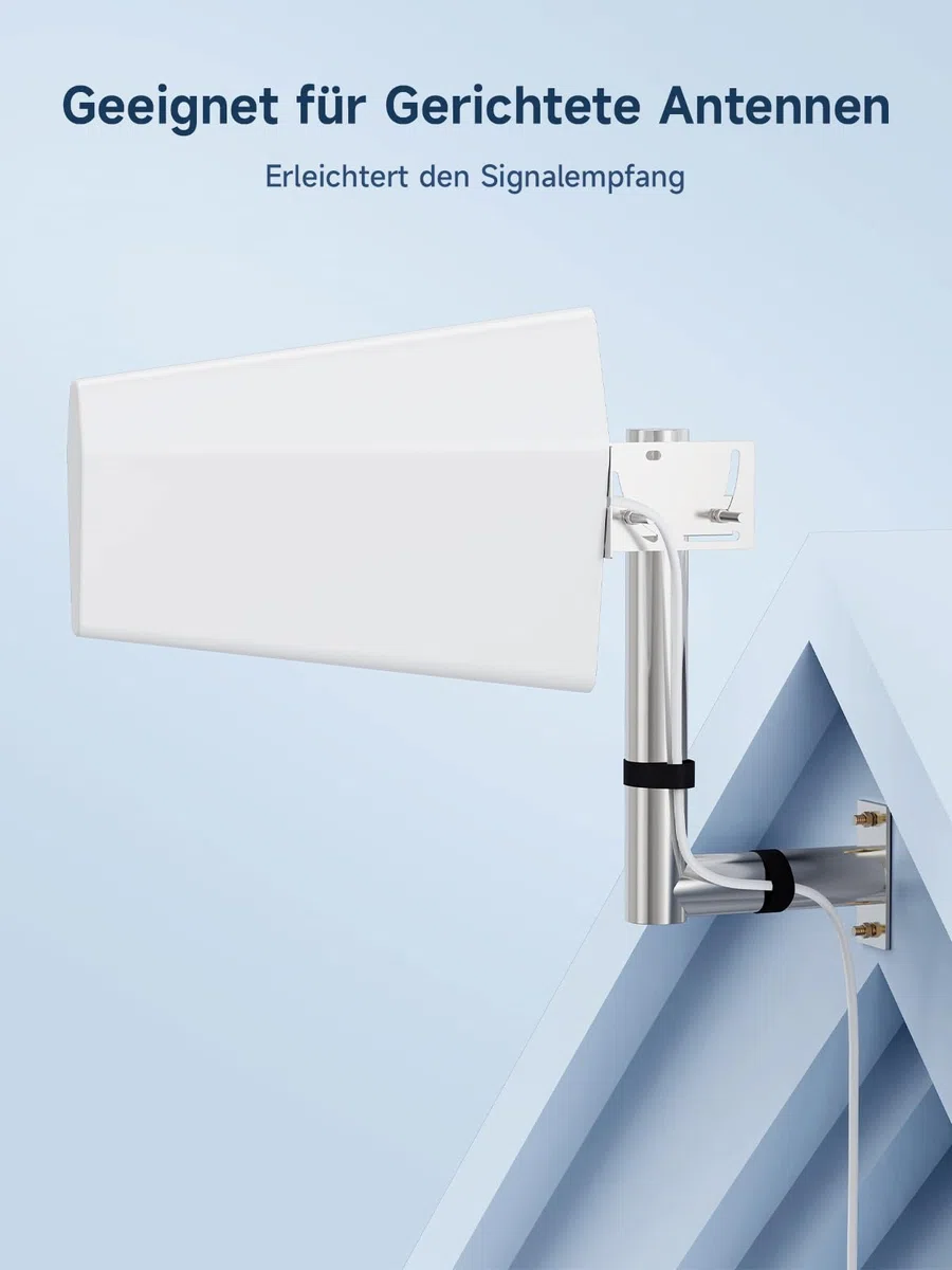 ANNTLENT Antennenmast Halterung L-Typ für Außenantenne-Universal 30cm Länge Außenantennen Mast für Handy-Signalverstärker Antenne/Satelliten Antenne Halterung