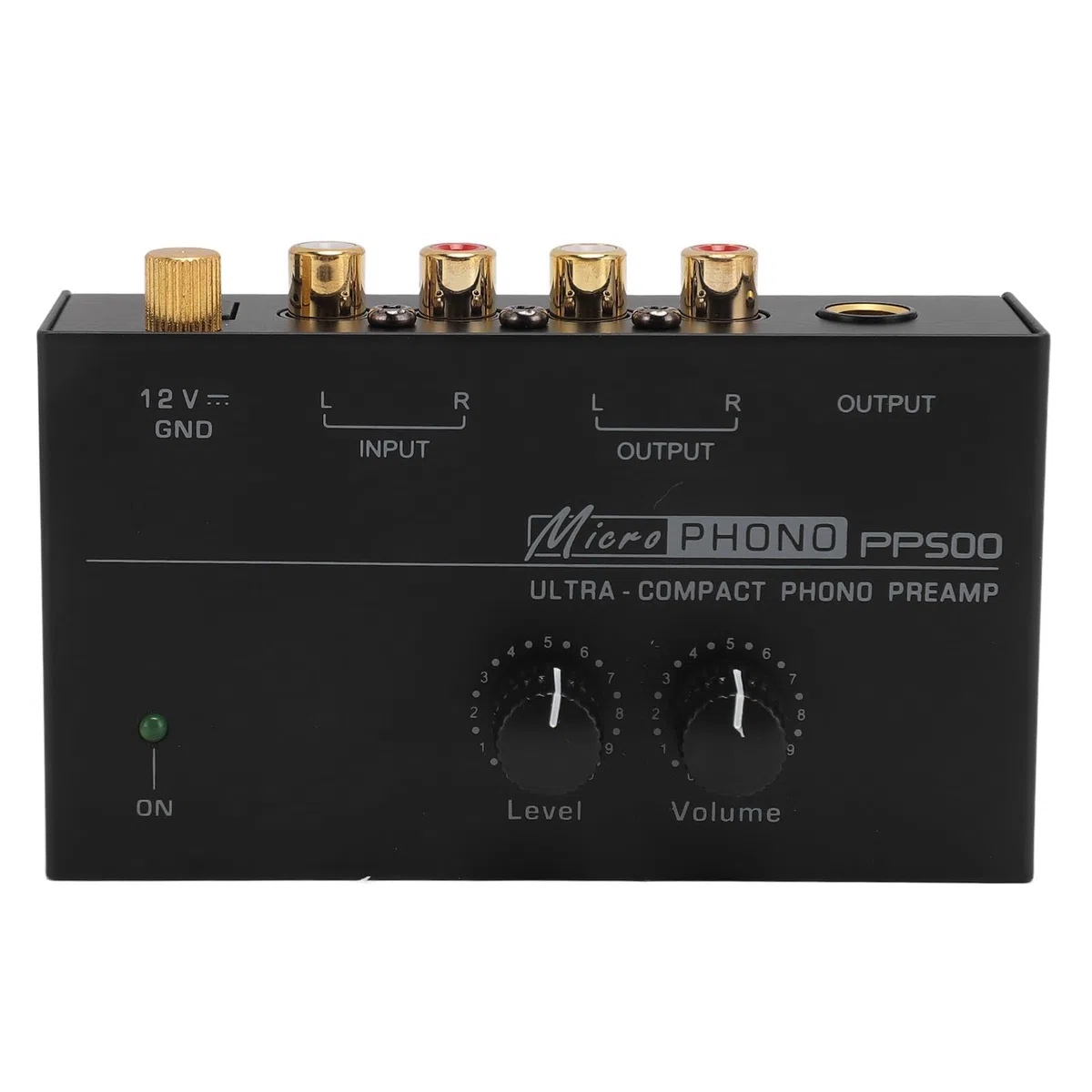 Phono Vorverstärker für Plattenspieler, RIAA entzerrter, Rauscharmer A/D Wandler mit Beweglichem Magnet, Mehrere Anschlussmöglichkeiten (EU-Stecker)