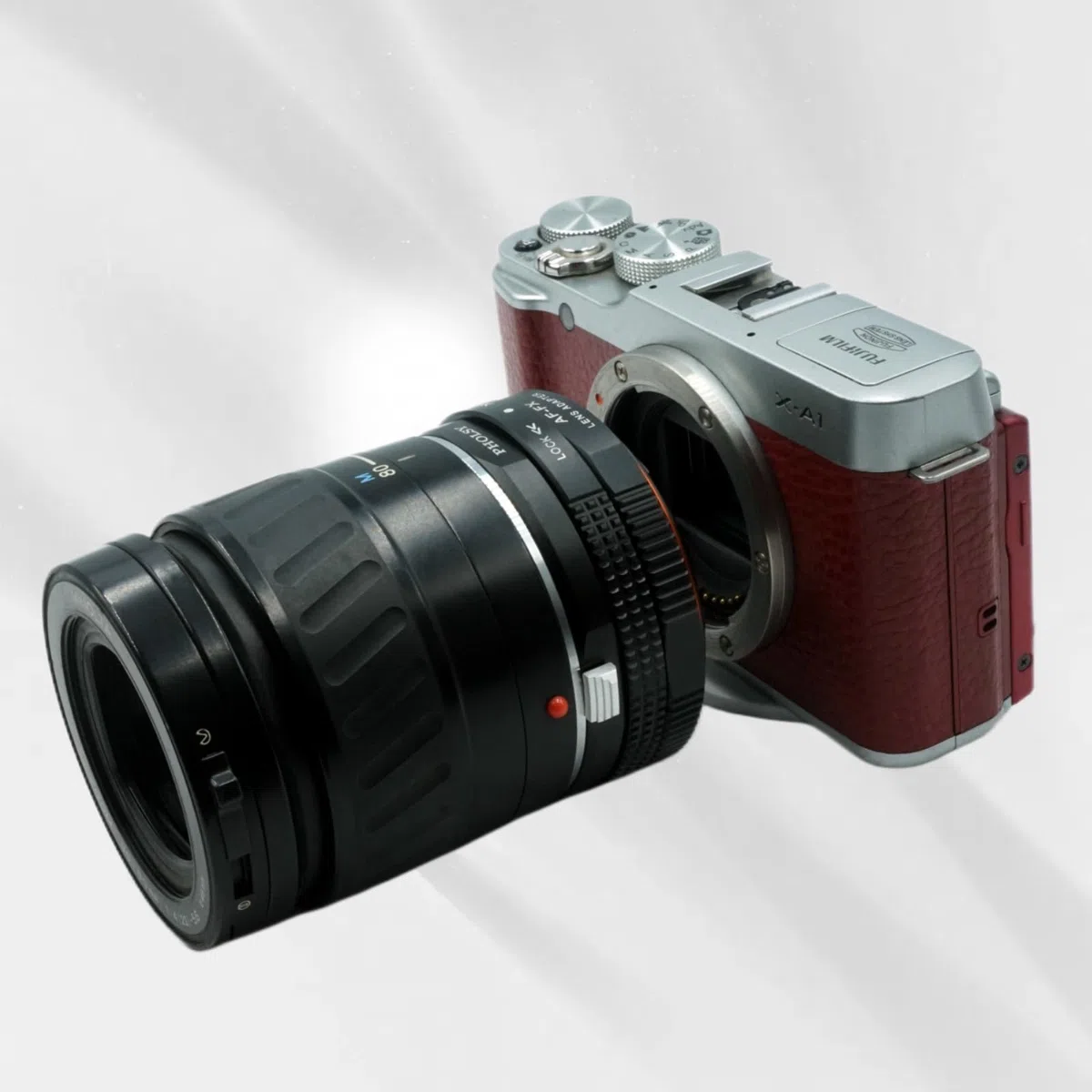 PHOLSY Objektivadapter mit Blendenring Kompatibel mit Sony A und Minolta AF Mount Objektiv auf Fuji X Mount Kameragehäuse Kompatibel mit Sony A auf Fuji X, Minolta AF auf Fuji X