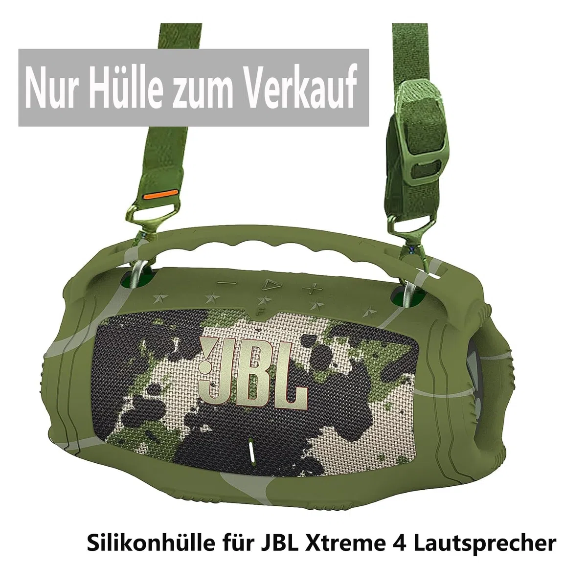 Silikon Case Cover Griff für JBL Xtreme 4 Portable Lautsprecher, weiche Schutzhülle für JBL Xtreme 4 Portable Lautsprecher Zubehör (nur Fall)