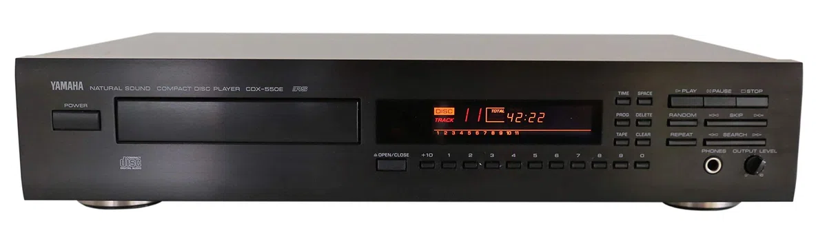 Yamaha CDX-550 CD-Player Schwarz, Tragbar, 2 kg, 1 Disc, 2 Kanäle, 3,5 mm Buchse, 3,5 mm Klinke, Audio-CD, Kopfhörer, Lautsprecher, Keine weiteren Komponenten enthalten