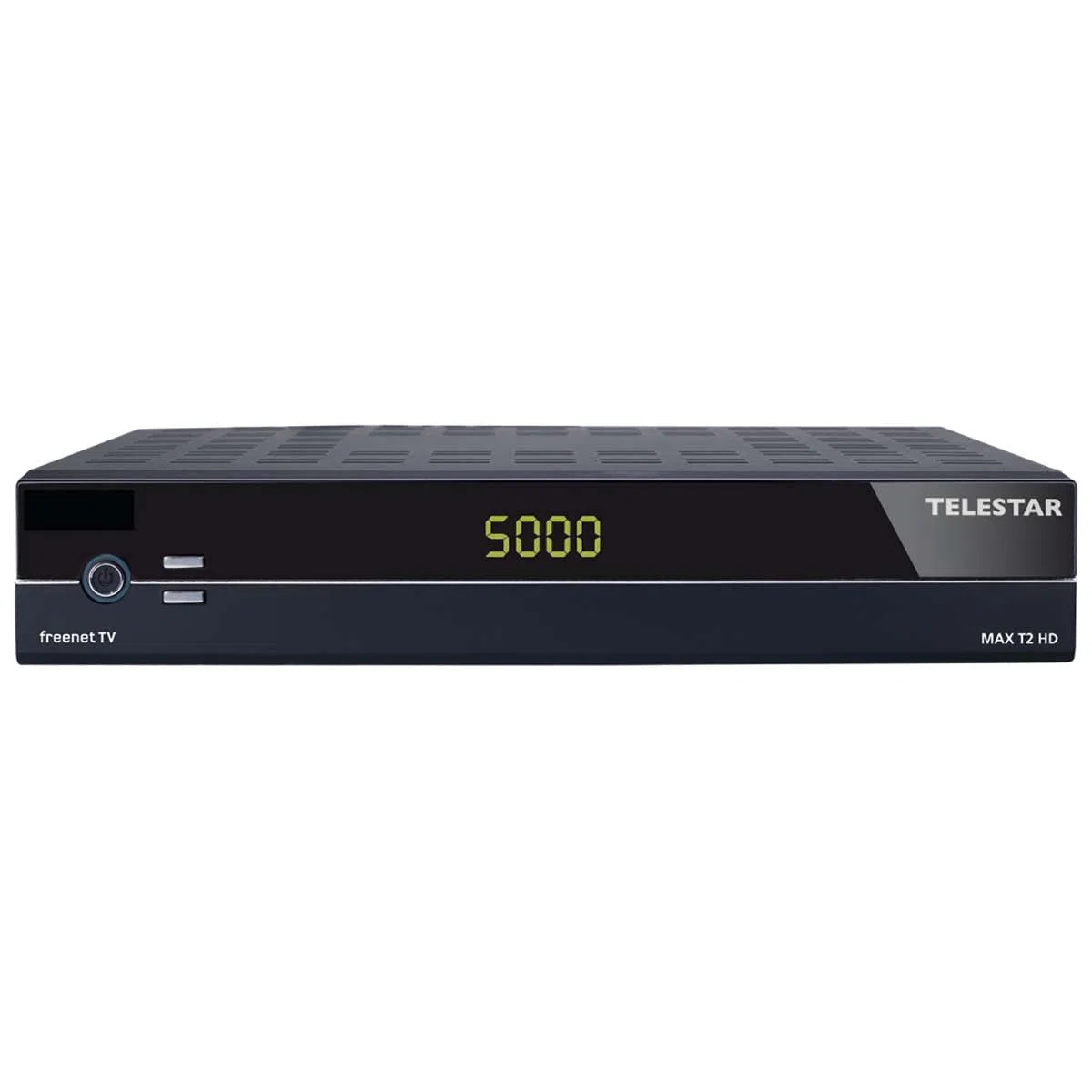 TELESTAR MAX T2 HD – DVB-T2 Receiver (inkl. 3 Monate freenet TV, auch geeignet für DVB-C, HDMI, Scart, Metallgehäuse) – Schwarz