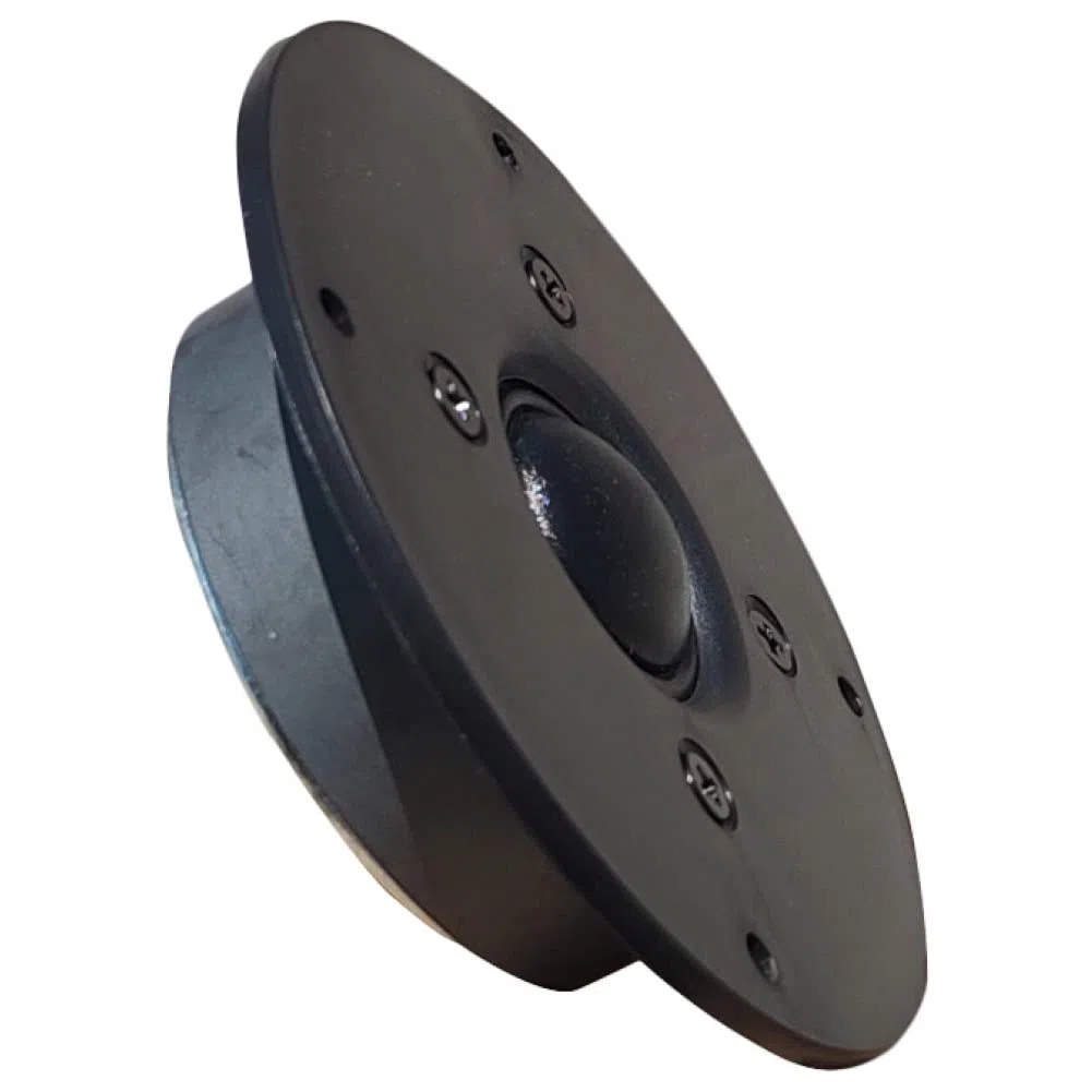 MASTER AUDIO 1 RSQ802 Kalottenhochtöner schwarz 100 Watt rms 200 Watt max 10 cm 100 mm 4" Impedanz 8 Ohm 25 mm Spule Ultra Slim für Homeparty, 1 Stück + gratis Kondensator