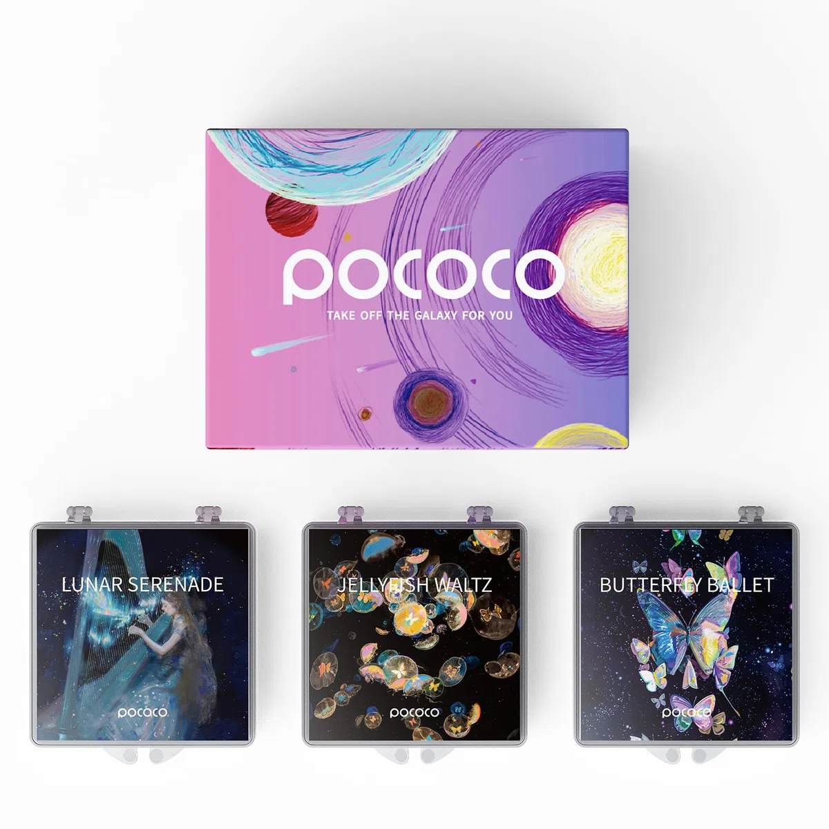 Realistische Scheibe Enchanted Harmonies - Disc für POCOCO Galaxy Lite Star Projector Home Planetarium, 5k Ultra HD, 3 Stück (Enchanted Harmonies - 3 Disc ohne Projektor)