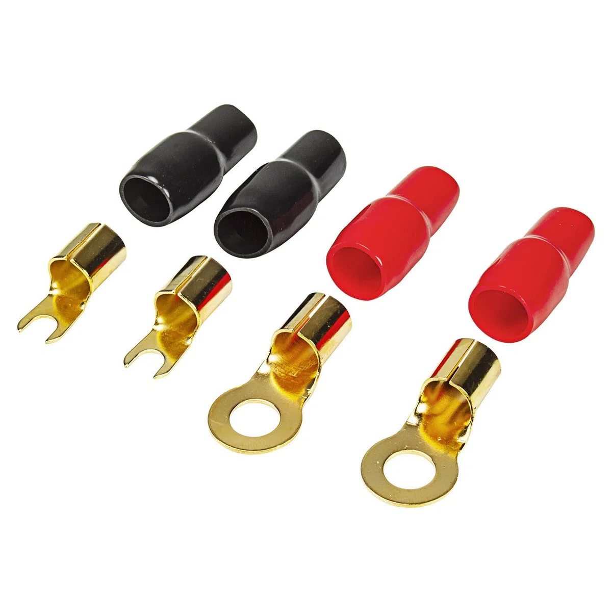 tomzz Audio 5500-022 20qmm Verstärker Endstufen Amplifier Anschluss Set inkl. Sicherungshalter Cinchkabel Kabelschuhe und Sicherung CCA