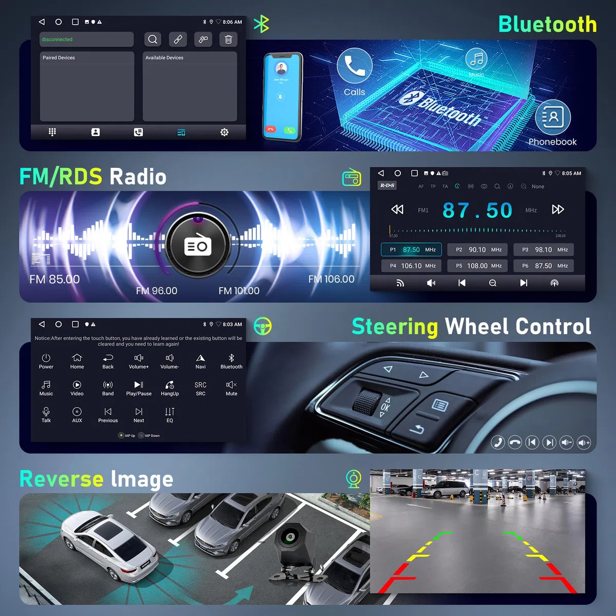 Hodozzy 2G+64G Autoradio für Mercedes-Benz E-Klasse W211 CLS-Klasse W219 mit Wireless Carplay Android Auto, 2 Din Radio 7 Zoll Touchscreen mit Navi Bluetooth WiFi DSP FM/RDS Canbus Rückfahrkamera