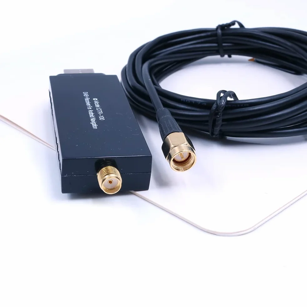 DollaTek DAB Radio Receiver In Auto Antenne Digital DAB+ Adapter Tuner Box Audio USB Amplified Loop Antenne Dekodierung Radioempfang für Android