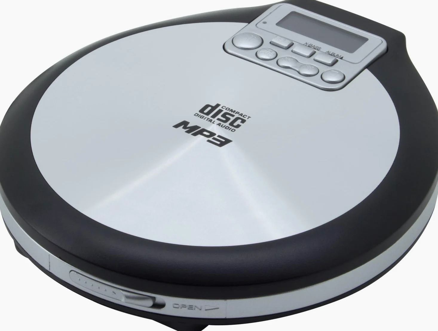 Soundmaster cd9220, CD-Player tragbar batteriebetrieben CD, CD-R, CD-RW, MP3 Funktion von Laden der batterie, schwarz grau, Funktion Bass verstärkt, schwarz