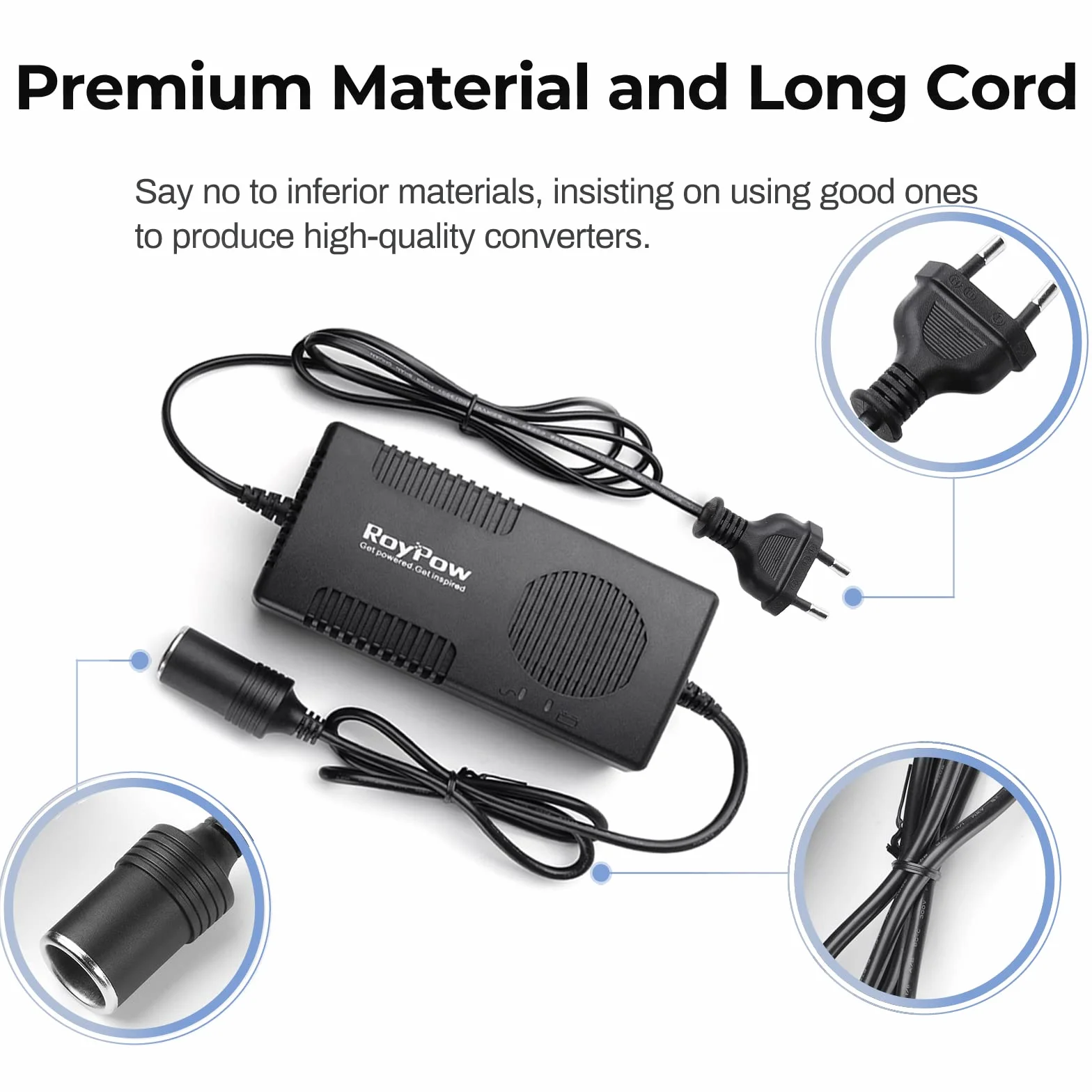 RoyPow 120W (Max. 150W) 12V10A AC-DC Netzteil Adapter 220V/230/240V AC zu 12V DC Stromwandler Spannungswandler Netz-Adapter KFZ-Ladeadapter 220V auf 12V ¡­