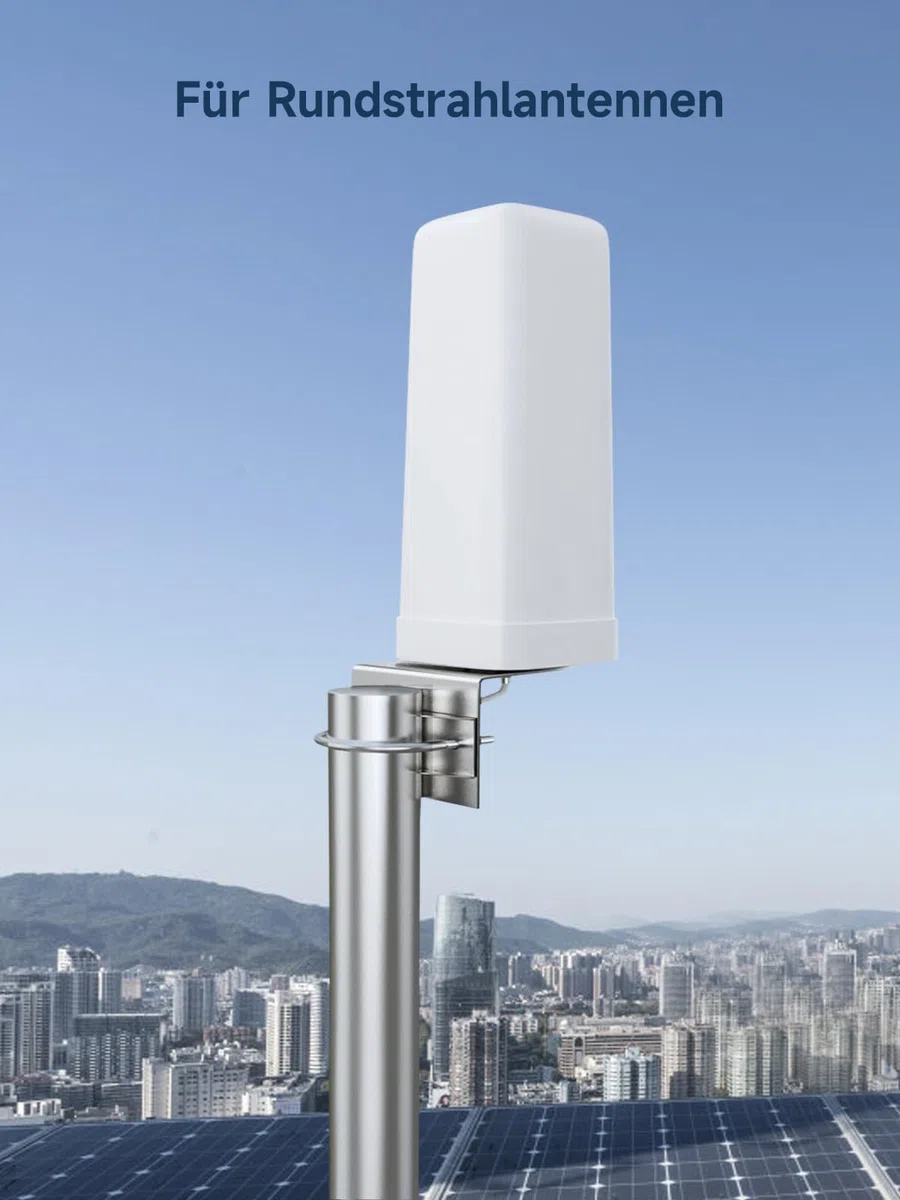 ANNTLENT Antennenmast Halterung L-Typ für Außenantenne-Universal 30cm Länge Außenantennen Mast für Handy-Signalverstärker Antenne/Satelliten Antenne Halterung