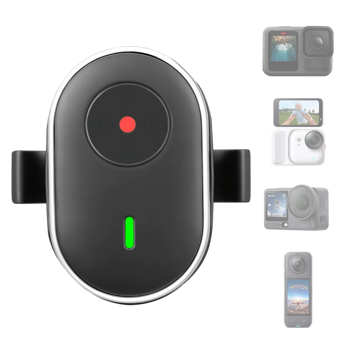 Ring Fernbedienung für insta360 GO Ultra/X5/X4/X3/Ace Pro 2 Mini Steuerung für GoPro Hero 13 Mission Max 2 sowie für DJI Osmo 360/ Action 6 5 Zubehör, Handy Funk Fernbedienung